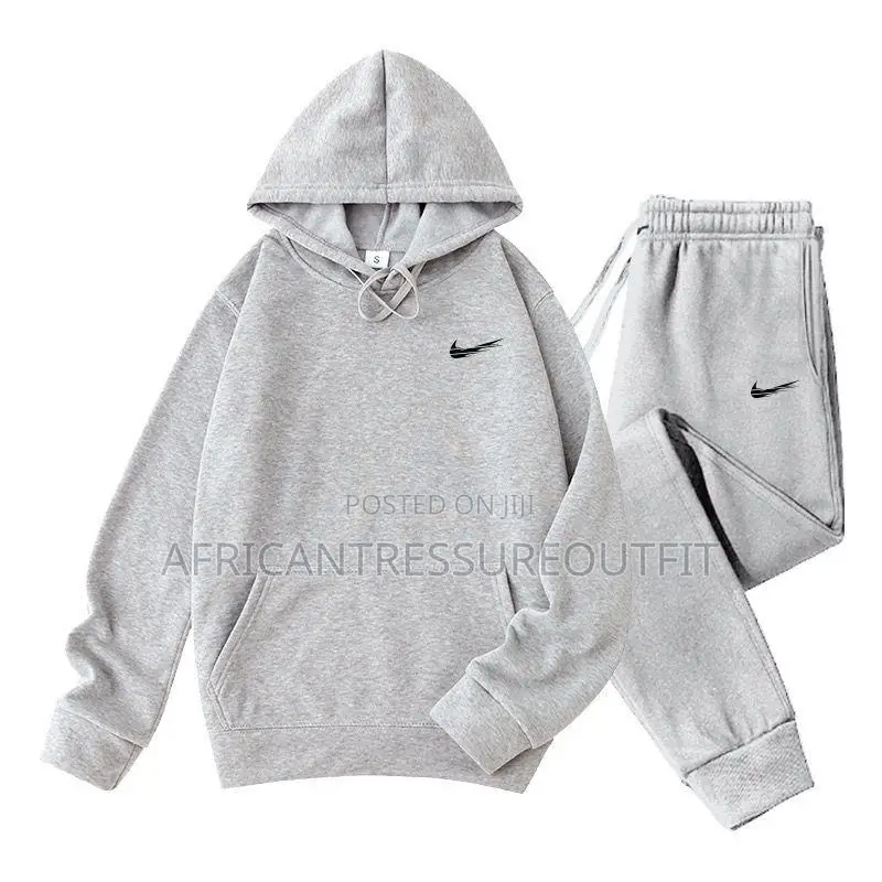 Nike Set Tracksuit Featuring Hoodie and Sweatpant Available Size M—2xl