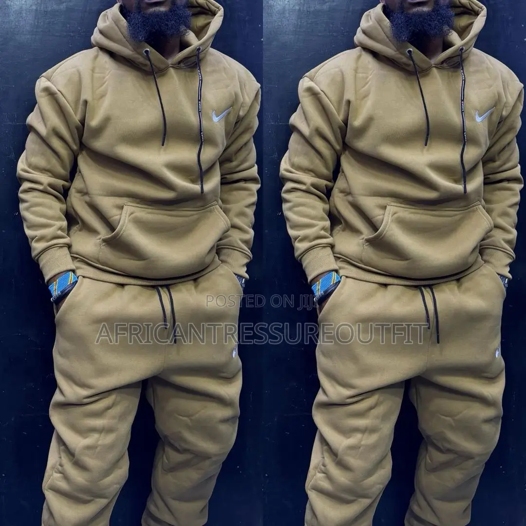 Nike Set Tracksuit Featuring Hoodie and Sweatpant Available Size M—2xl