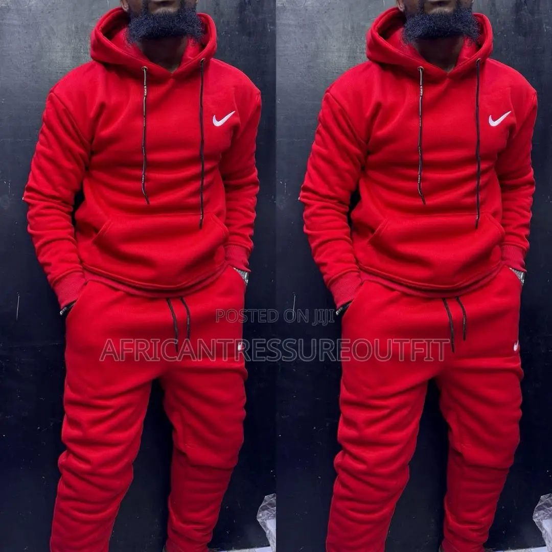 Nike Set Tracksuit Featuring Hoodie and Sweatpant Available Size M—2xl