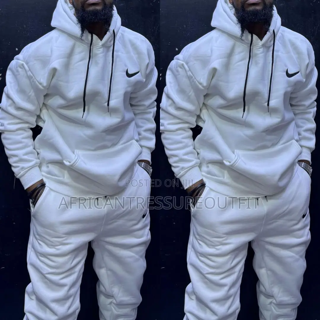 Nike Set Tracksuit Featuring Hoodie and Sweatpant Available Size M—2xl