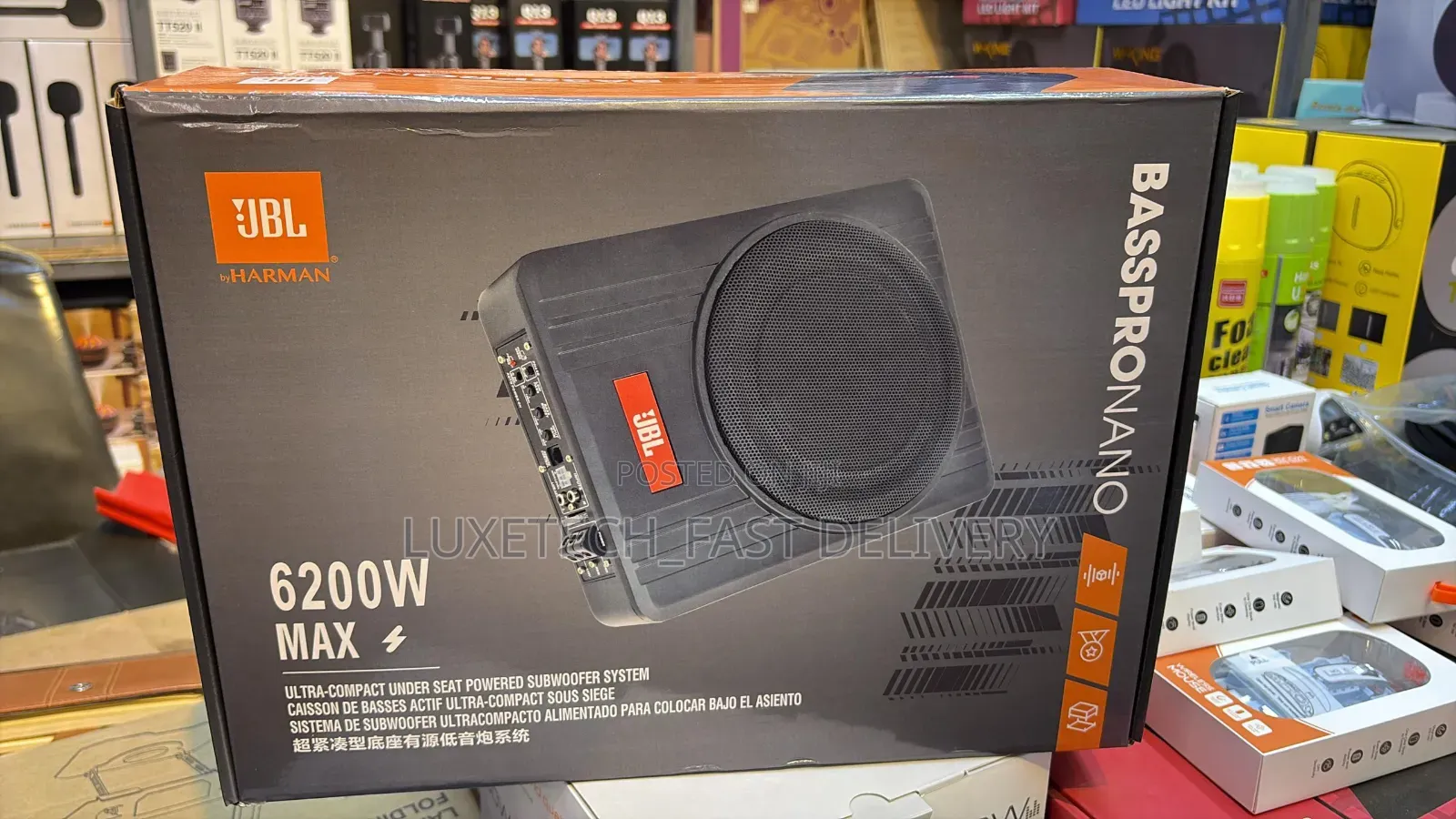 JBL Basspro Nano Ultra-Compact Under Seat Powered Subwoofer System