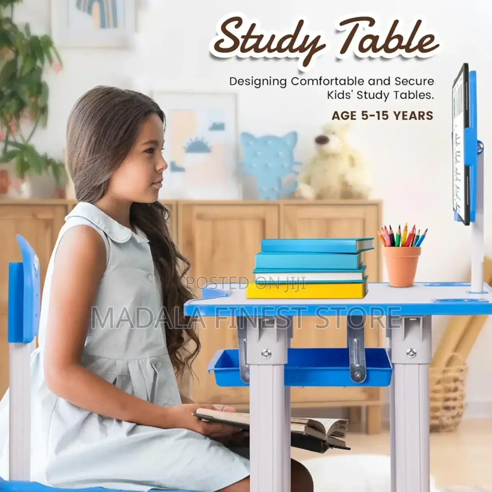 Study Table for Kids Functional Desk and Chair Set