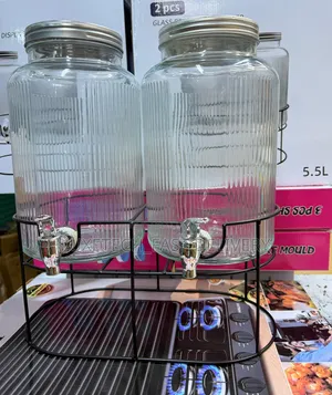 2-in-1 Glass Beverage Dispensers 5.5 Liters (Decanter)