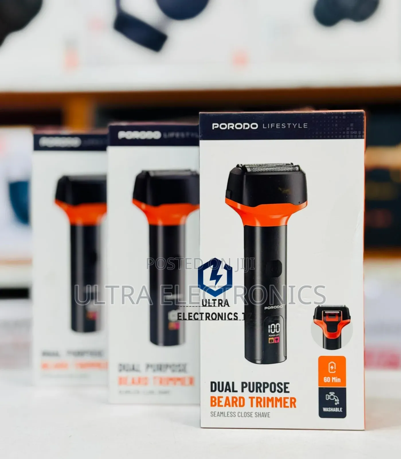 Porodo Beard Trimmer Shaver Ukimaliza Kunyolea Inaweza Oshwa