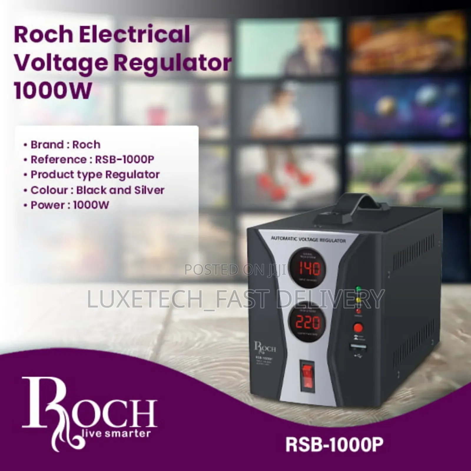 Roch Automatic Voltage Stabilizer 1000 Watts