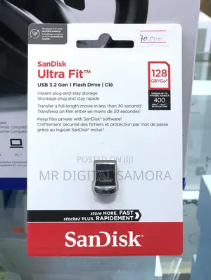 Sandisk Ultra Fit Usb Flash Drive 128gb