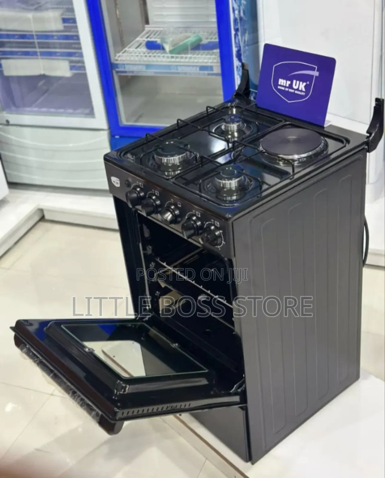 Mr Uky Stove 3 Plates Gas and 1 Electric (50*55cm)
