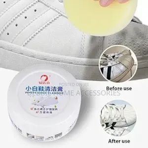 White Shoe Cleaning Cream With Sponge
