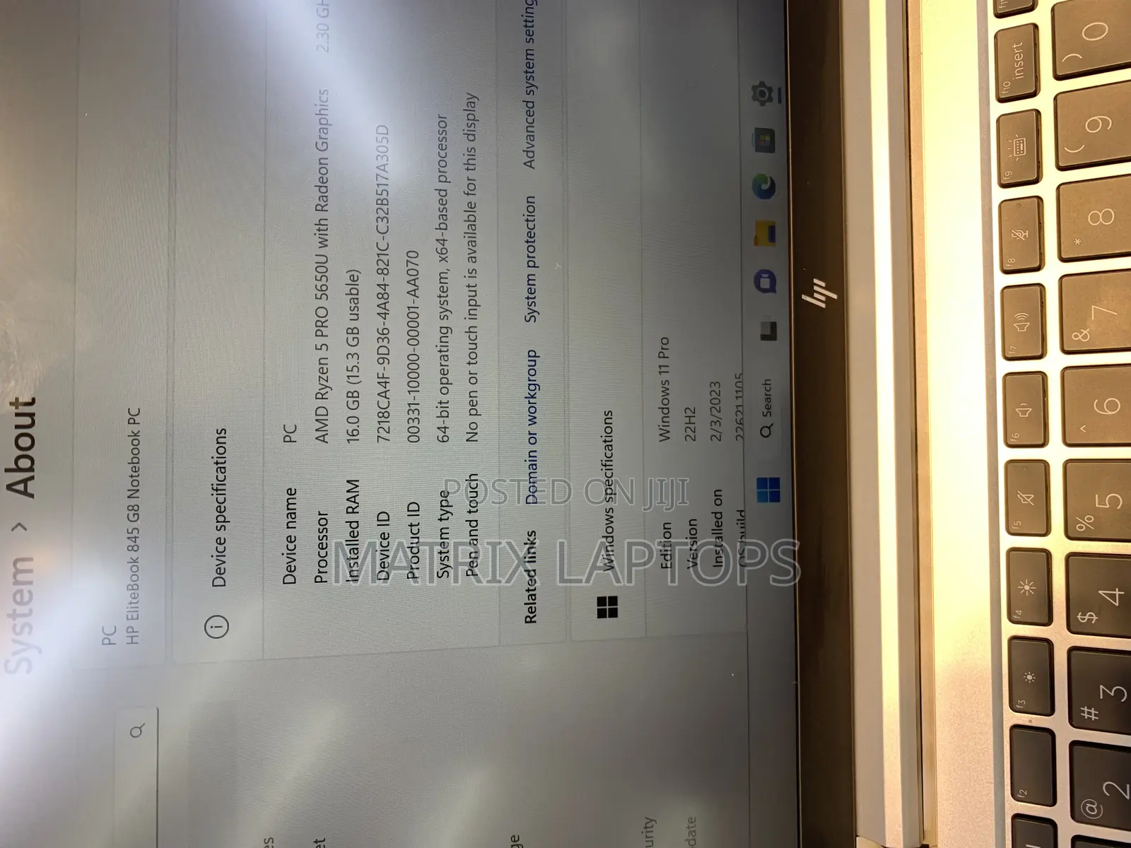 Laptop HP EliteBook 845 G8 16GB AMD Ryzen 5 SSD 512GB