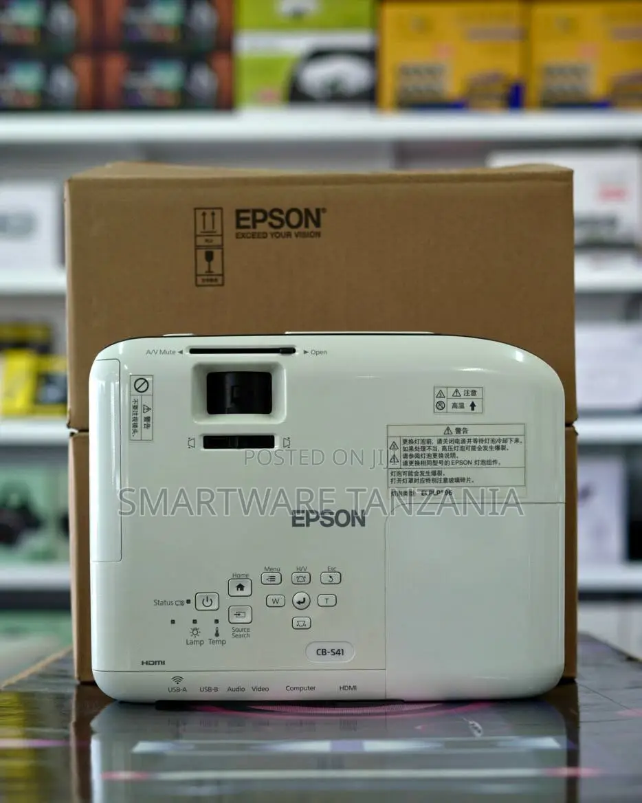 Epson Eb-S41 3lcd, 3300 Lumens, 300 Inch Display, Svga Projector