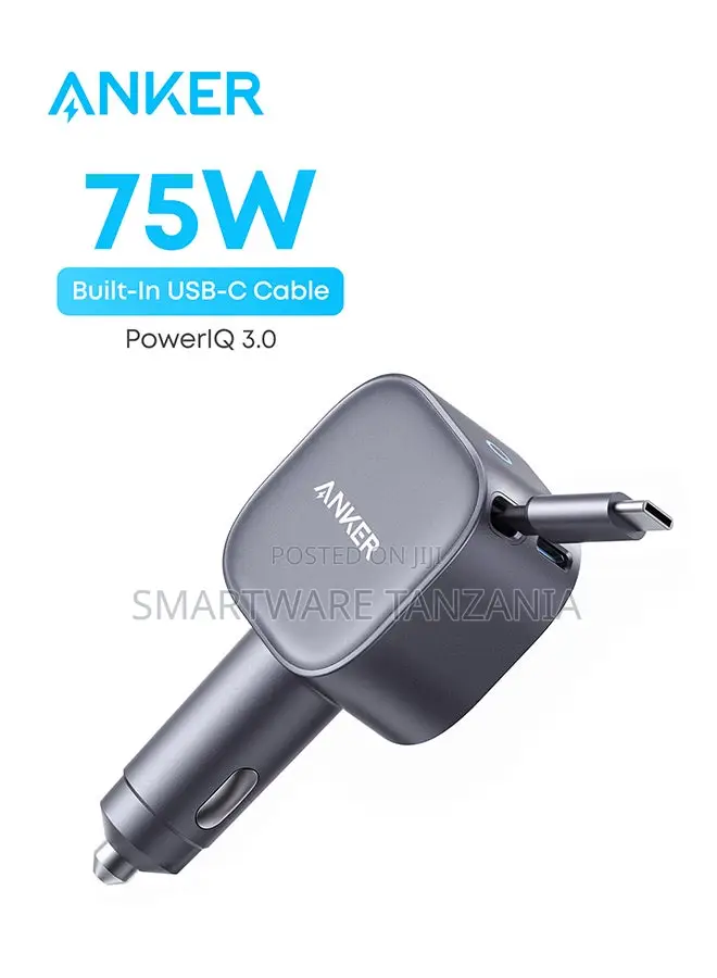 Anker Nano Car Charger, a 2-in-1 Clutter-Free Car Charger