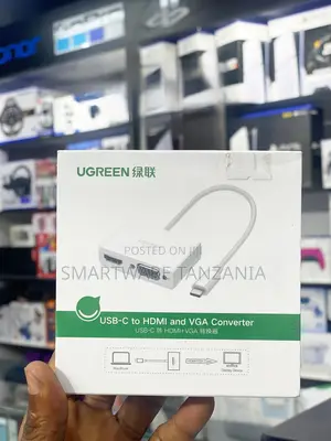 Ugreen Adapter Type C to Vga Multiport Adapter + Usb 3.0 With Pd