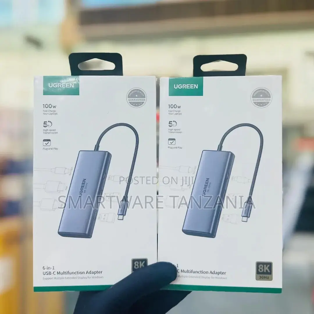 Ugreen 6-in-1 Multifunction Adapter Usb C 100w Pd at 30hz (15852)