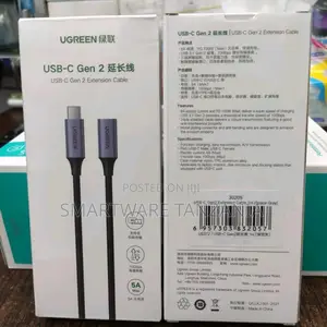Ugreen Usb C Extension Cable, (1.5ft/10gbps/100w), Usb C 3.2 Extender
