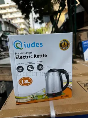 Qiudes Kettle La Bati 1.8liter Kuchemshia Vimiminika (Stainless Steel)