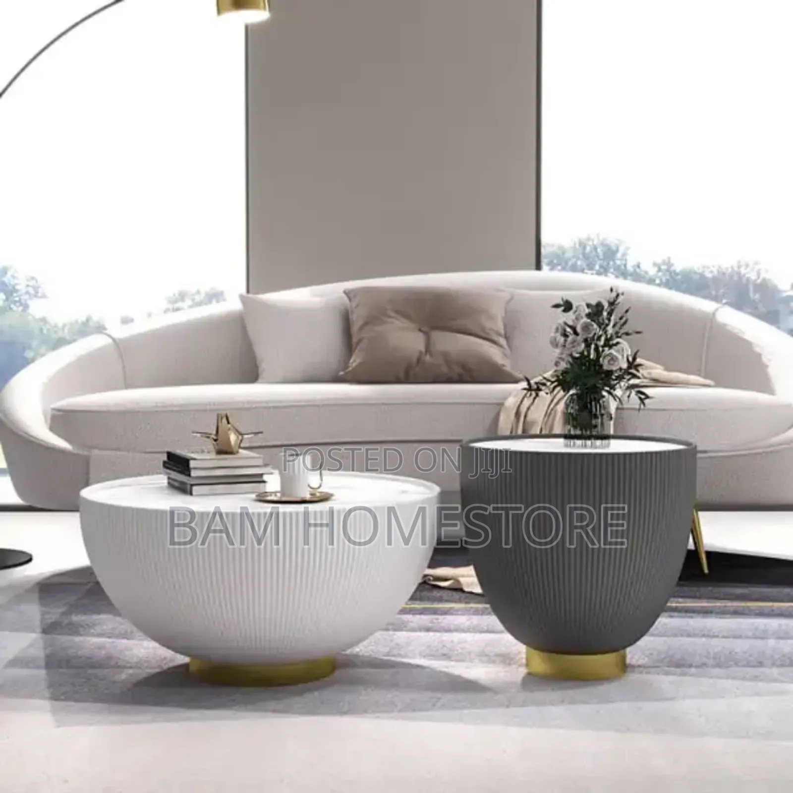 Modern Marble Nesting Coffee Table Set