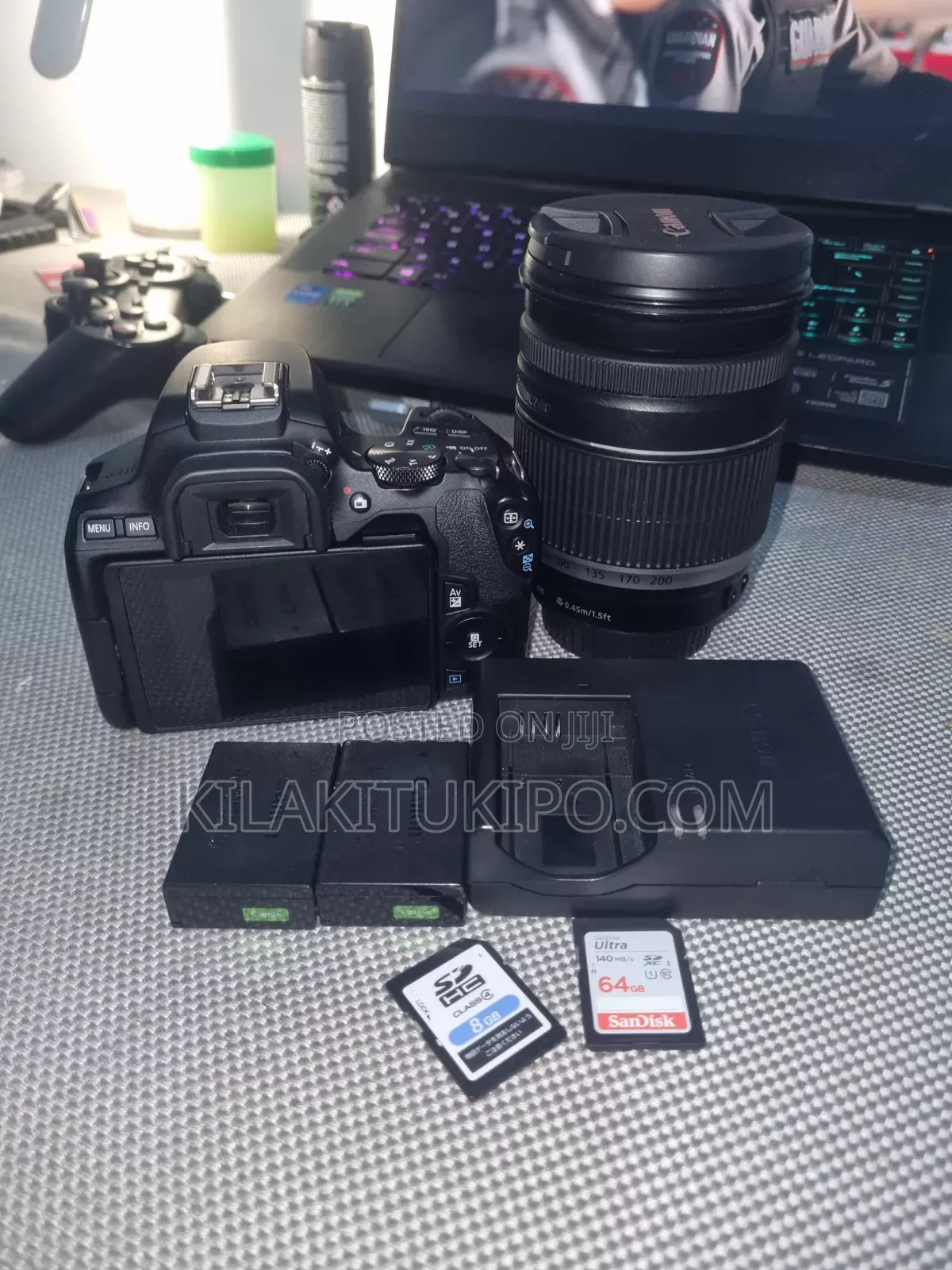 Canon 250d With 2 Batteries