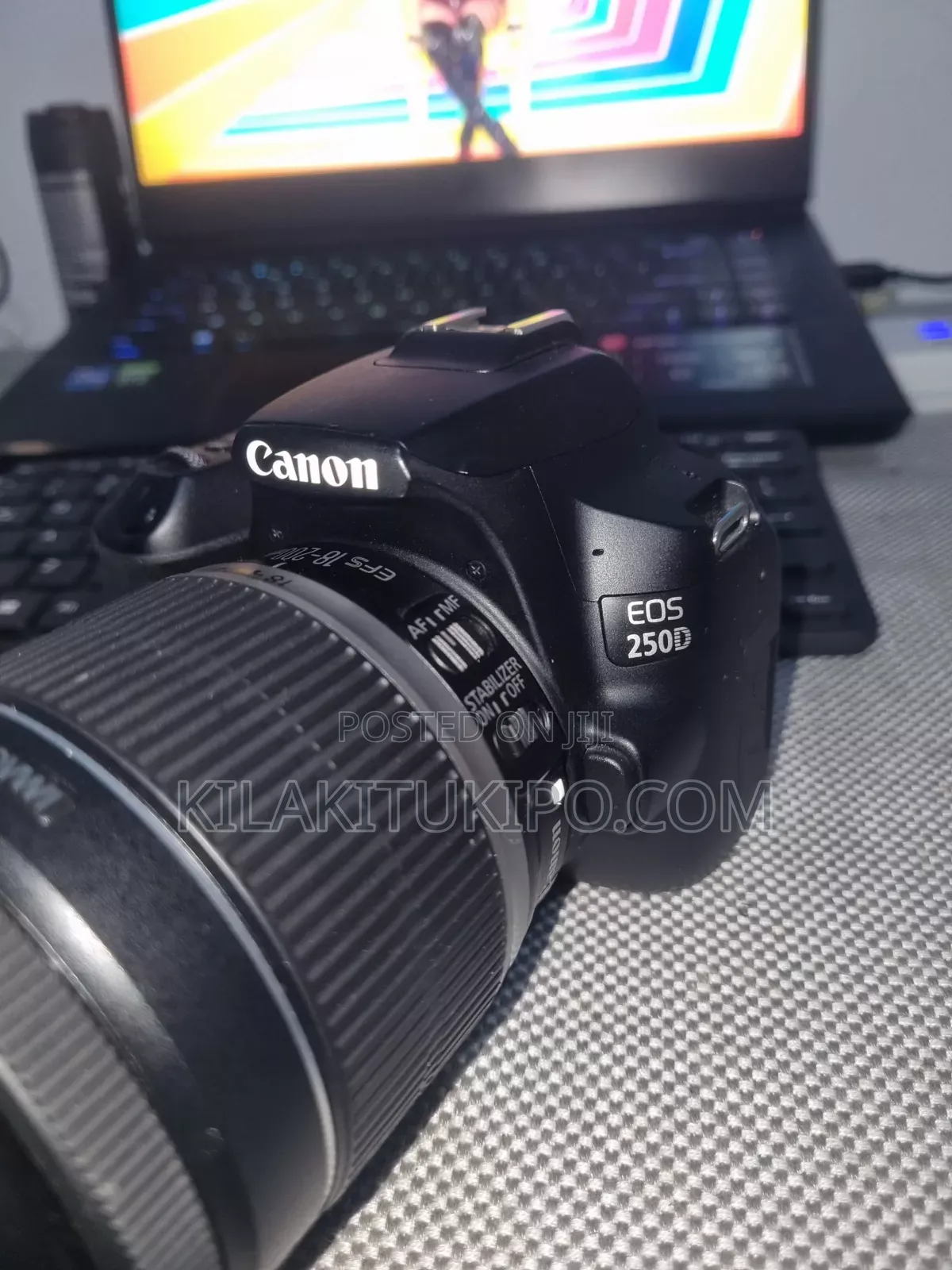 Canon 250d With 2 Batteries