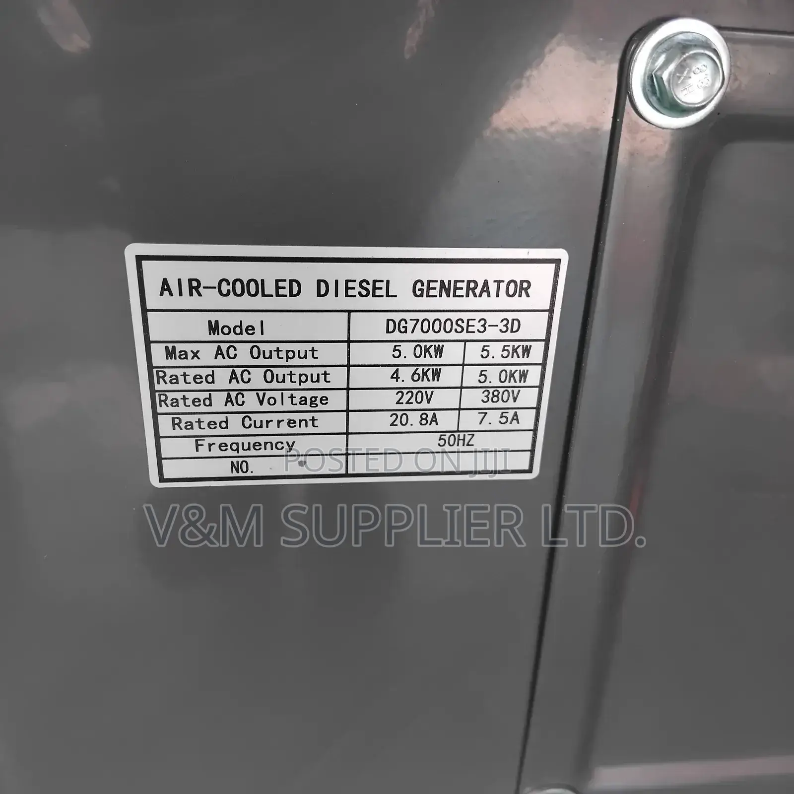 Generator 5.5kw (6.8kva)