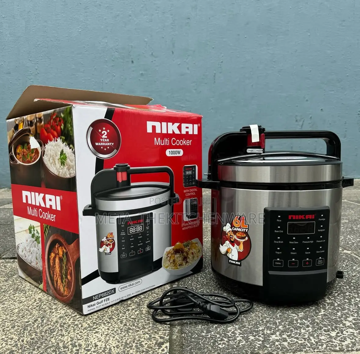 Nikai Multi-Electric Pressure Cooker 6l 1000w Nep682dx