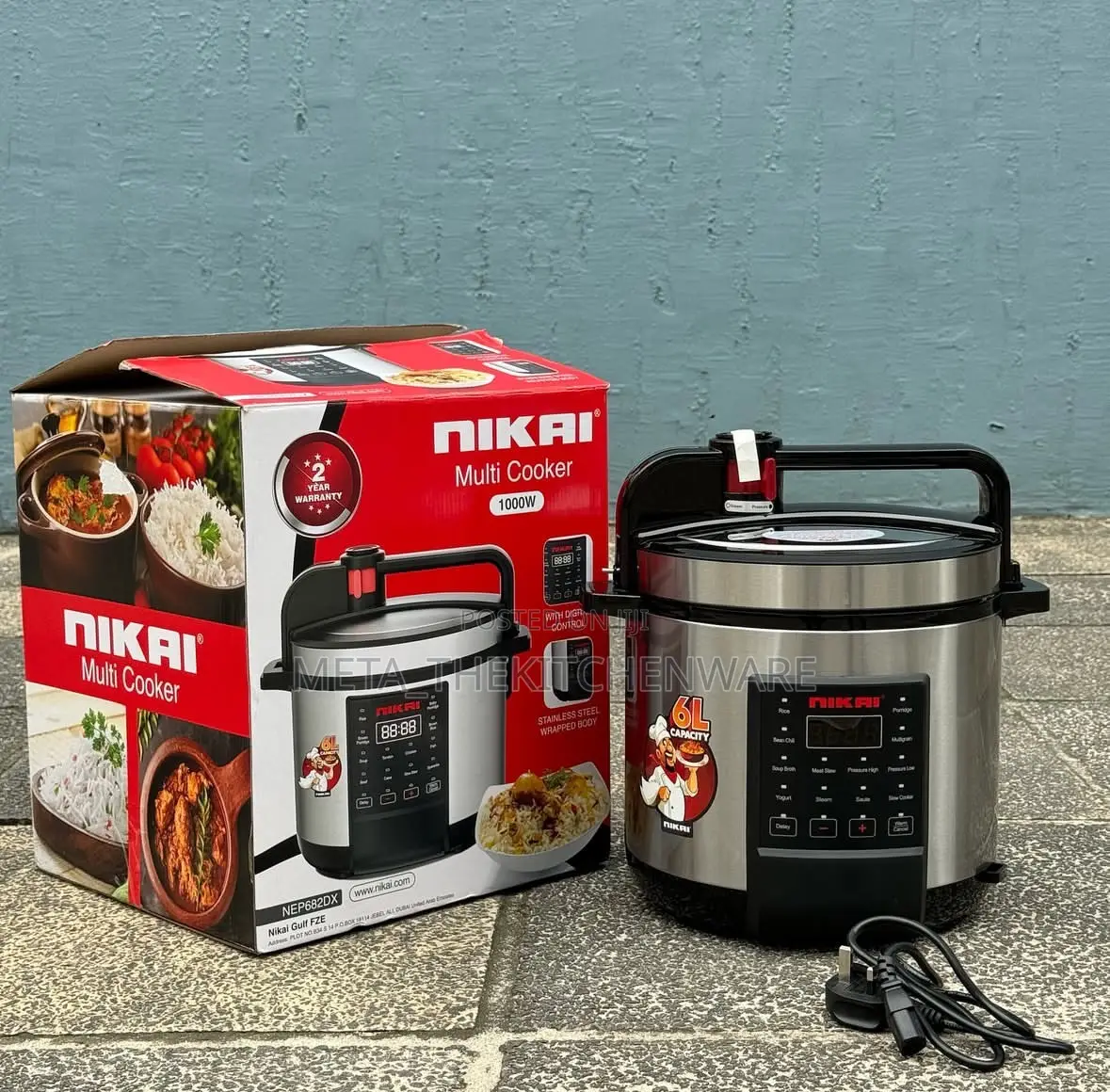 Nikai Multi-Electric Pressure Cooker 6l 1000w Nep682dx