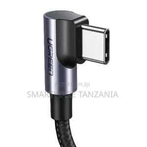 Ugreen Right Angle Usb C To Usb C Cable, 90 Degree Fast Charging Cable