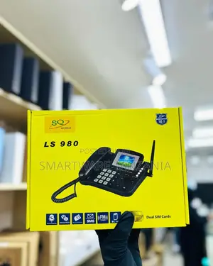 Sq Ls 980 GSM Desk Phone - Dual Sim, Fm Radio, Fast Setup