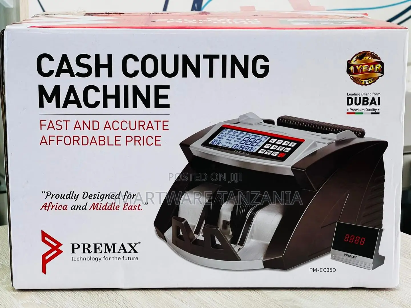 Premax Pm-Cc35d Currency Counter - High Speed, Uv/Mg/Ir Fraud Detect