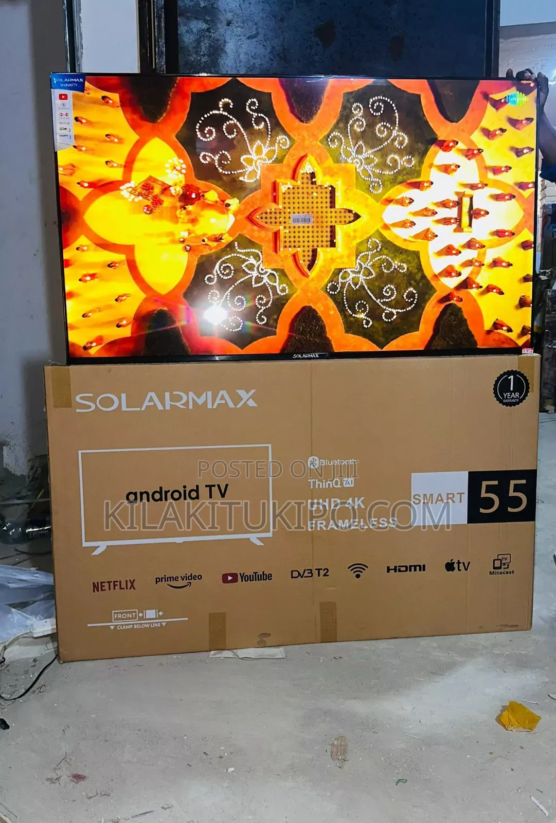 55 Smart Uhd Android Solar Max Tv