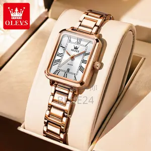 Olevs 5641 Watches for Woman Elegant Square Quartz Watch Waterproof