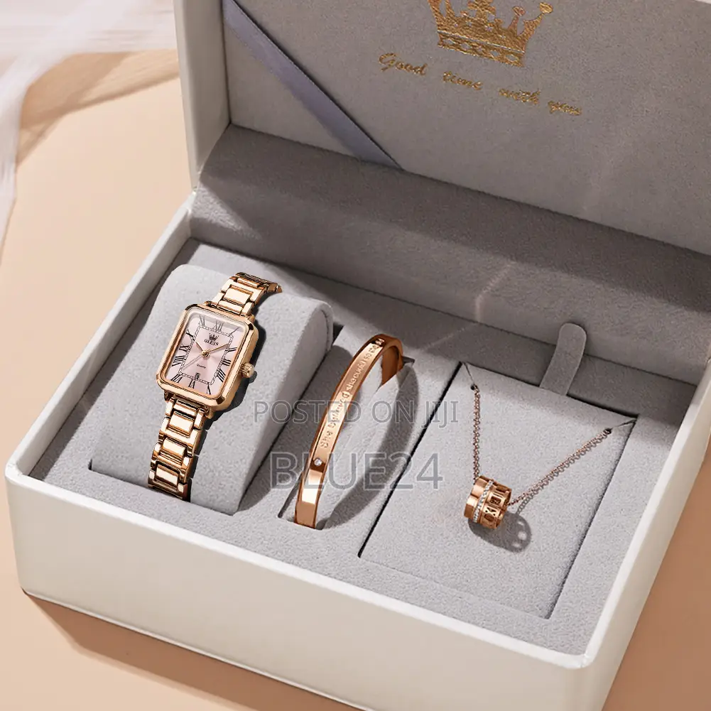 1/3pcs Olevs 5641 for Woman Elegant Square Quartz Watch Waterproof