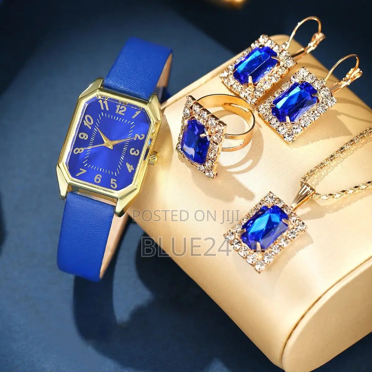 5pcs Luxury Fashion Square Women's Watches Brand Ladies Quartz