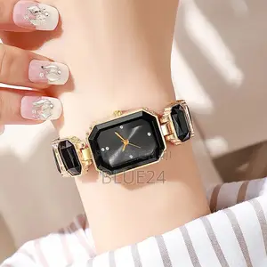 New Women’S Ceramic Watch, Compact and Versatile Square Quartz Watch