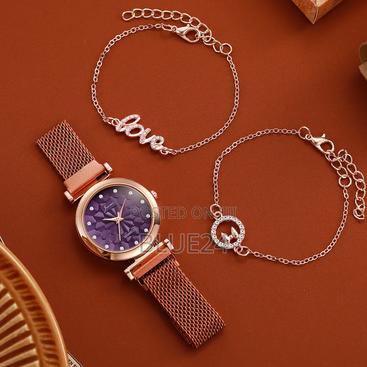 Simple and Elegant Ladies' Delicate and Luxurious Mesh Strap
