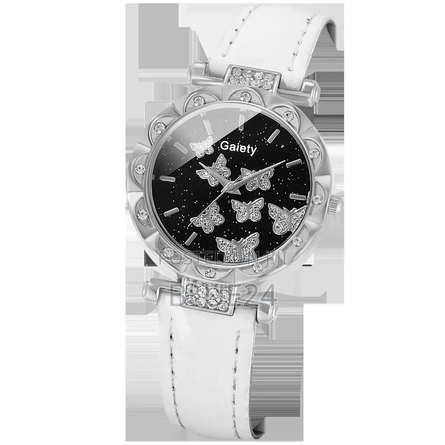 Women Watch Ring Necklace Earrings Bracelet Set Watches Butterfly