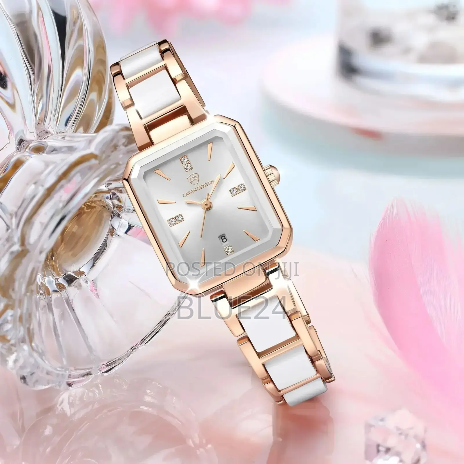 2024 Ceramics Elegant Watch for Women Luxury Brand Waterproof Square