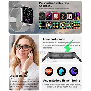 2025 Smart Watch Women 2.01" Full Touch Screen Heart Rate Tracker
