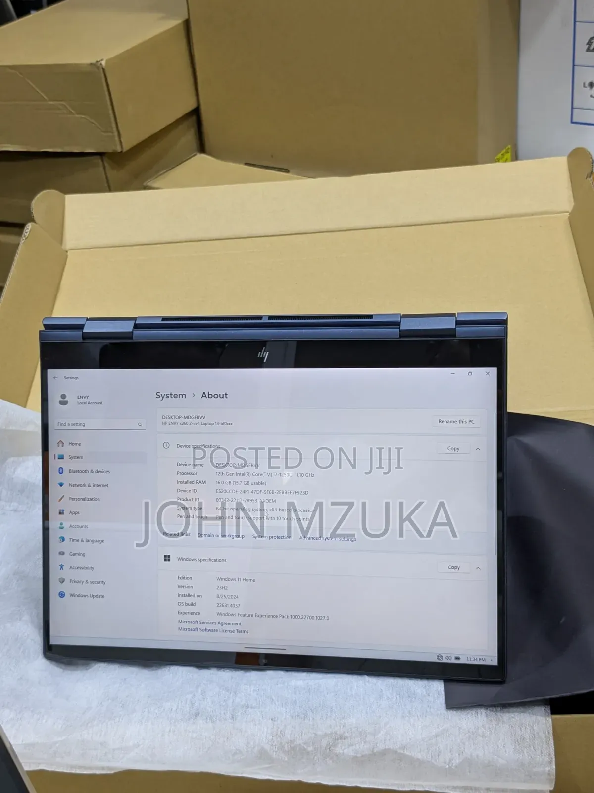New Laptop HP Envy 13t 16GB Intel Core I7 SSD 512GB