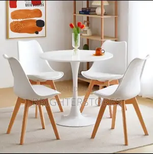 White Chair With Wooden Legs