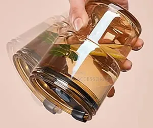 Qglass Tumblers With Lids and Reusable Straws