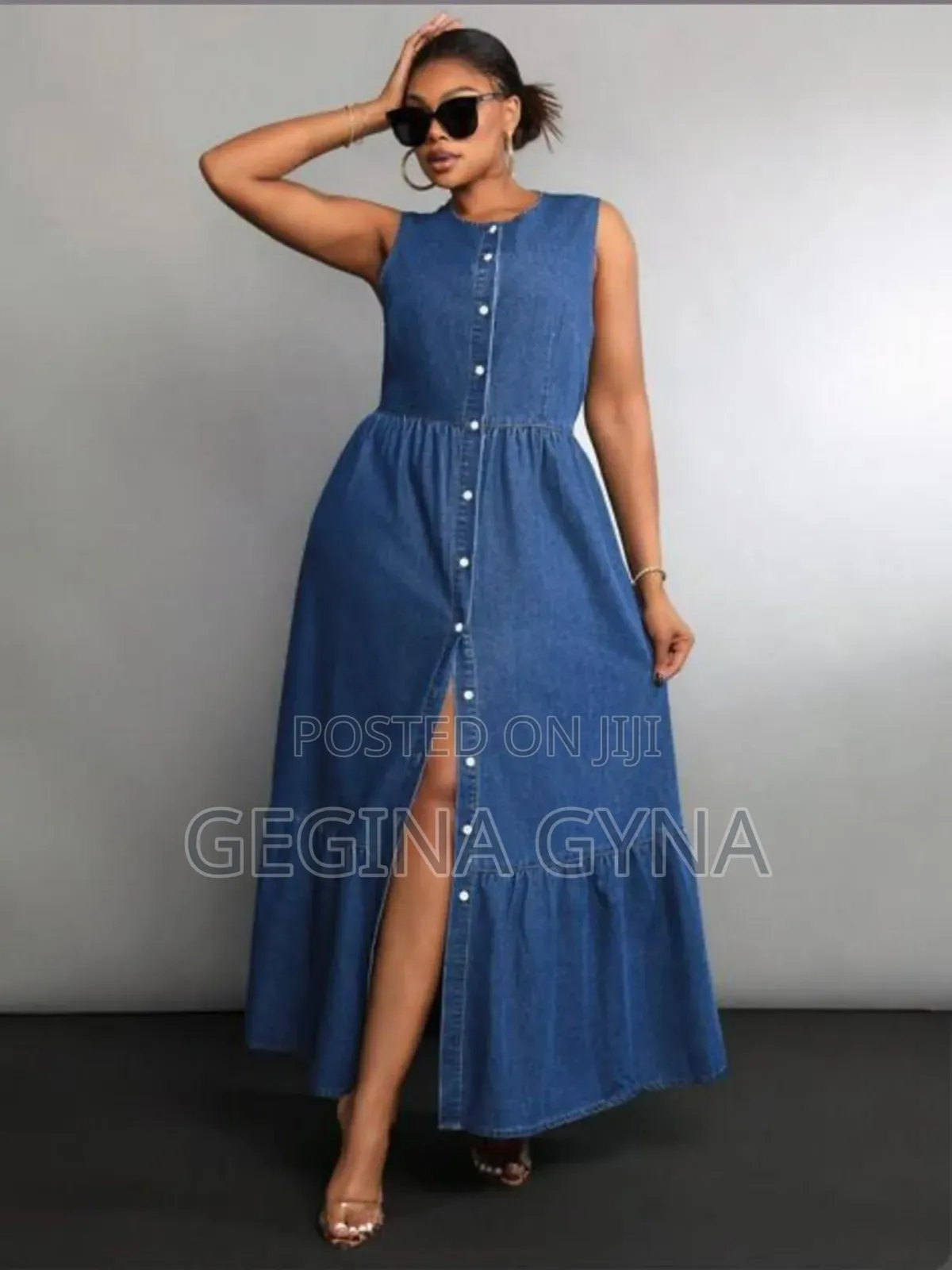 Denin Dress Available Karibuni Sanaa