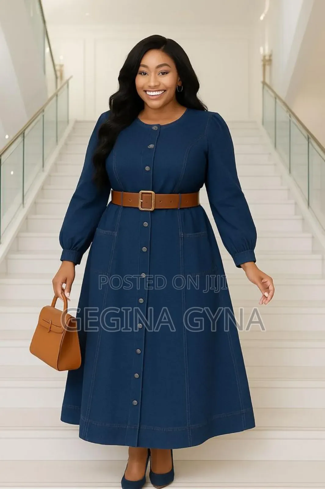 Denim Ya Mikono Mirefu