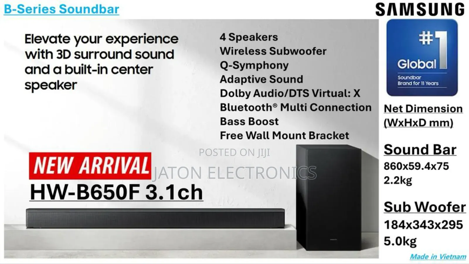 Samsung Sound Bar 370watts