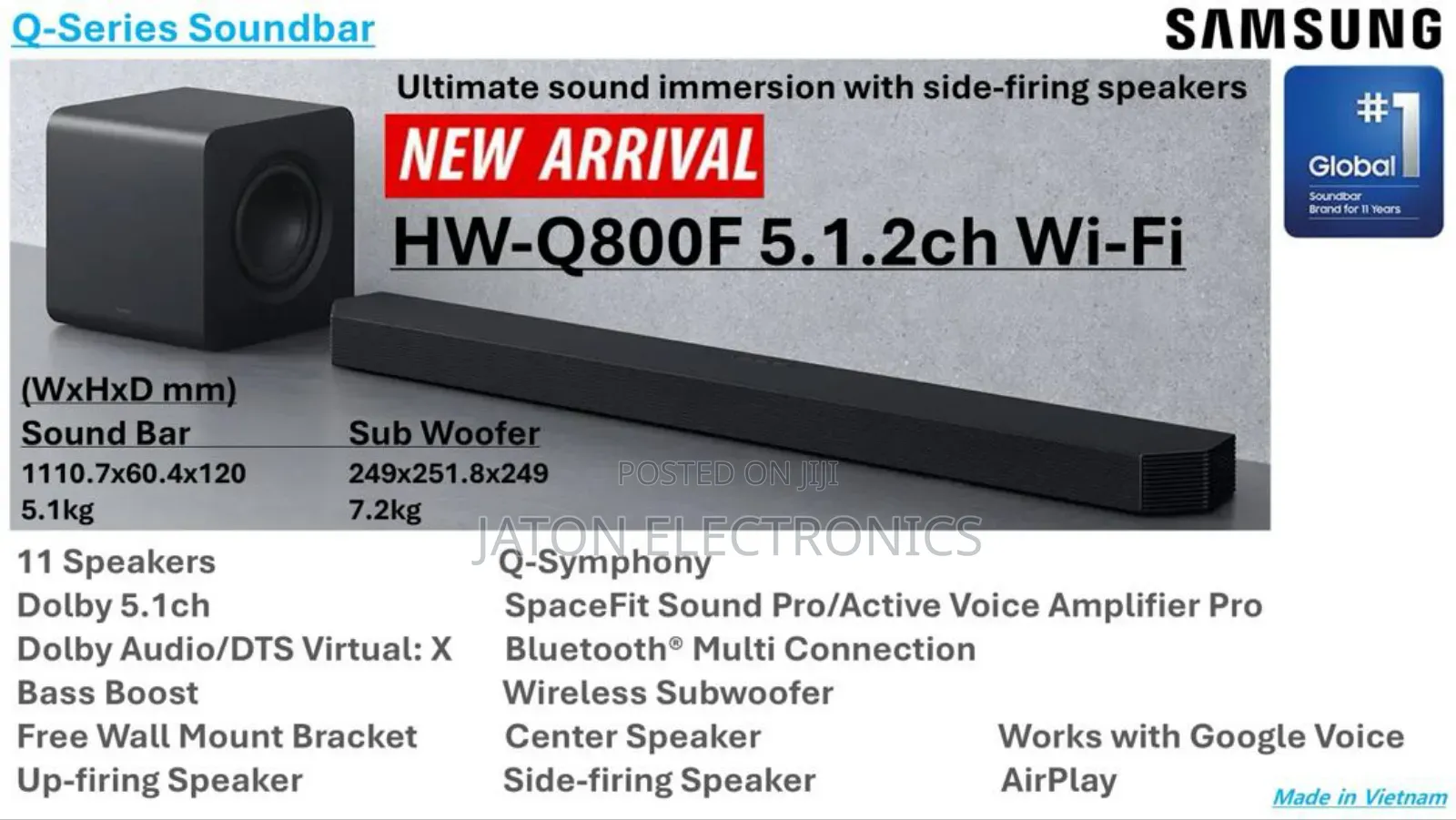Samsung Soundbar 800watts