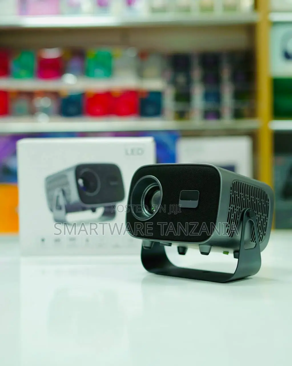  Projector for Android Tv 11.0, Wifi Ceiling Video Projector