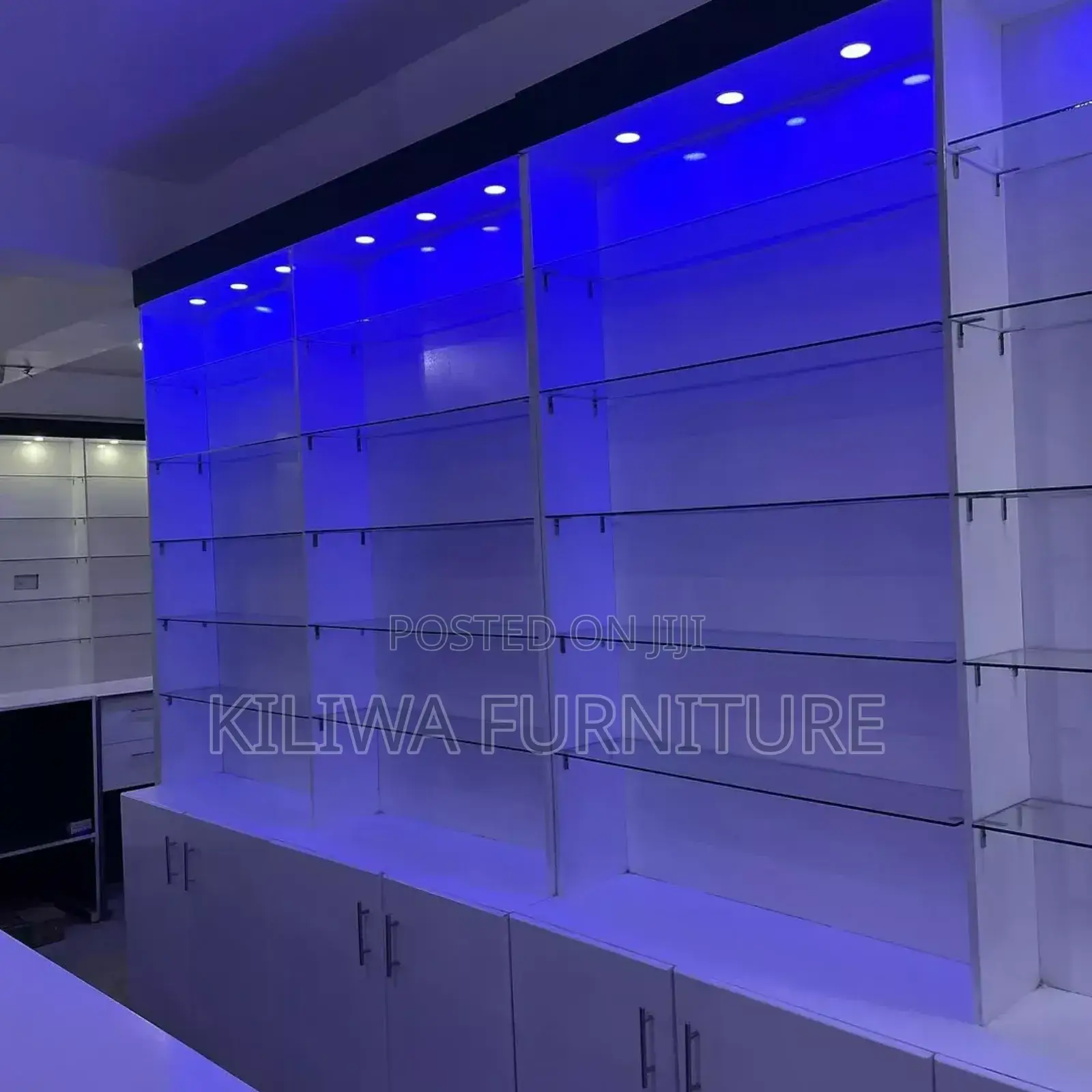 Pharmacy and Cosmetics Design Shelves