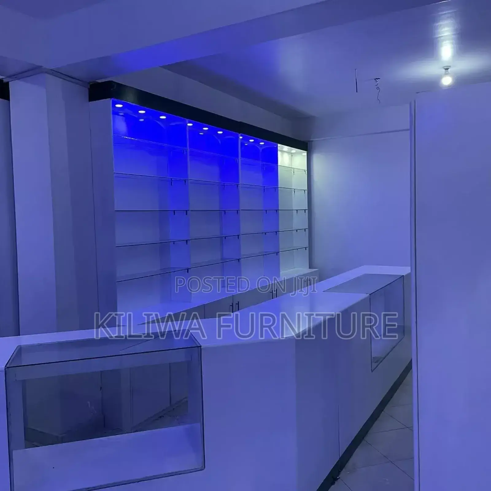 Pharmacy and Cosmetics Design Shelves