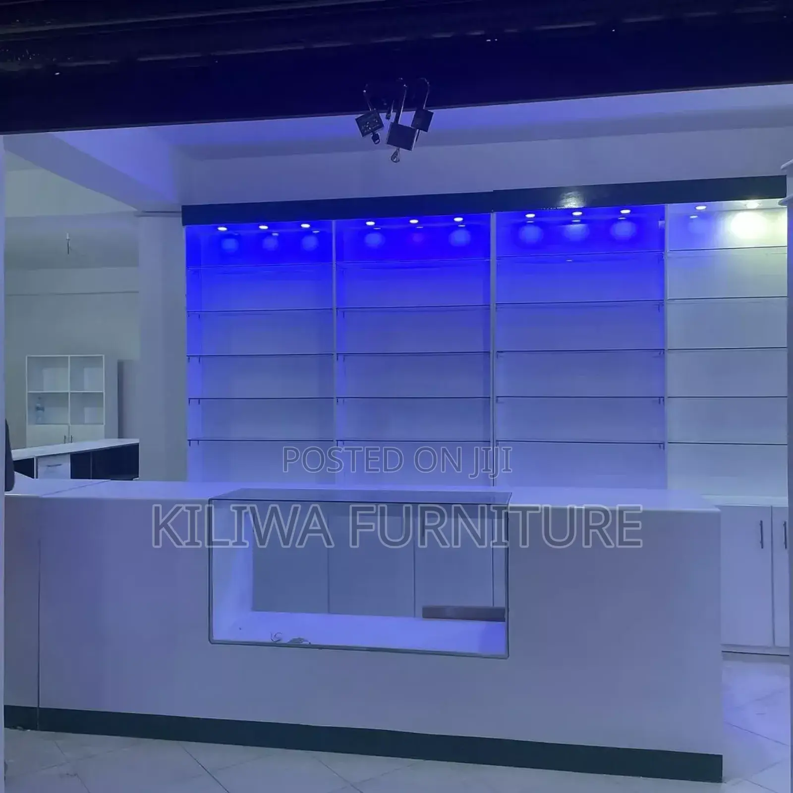 Pharmacy and Cosmetics Design Shelves