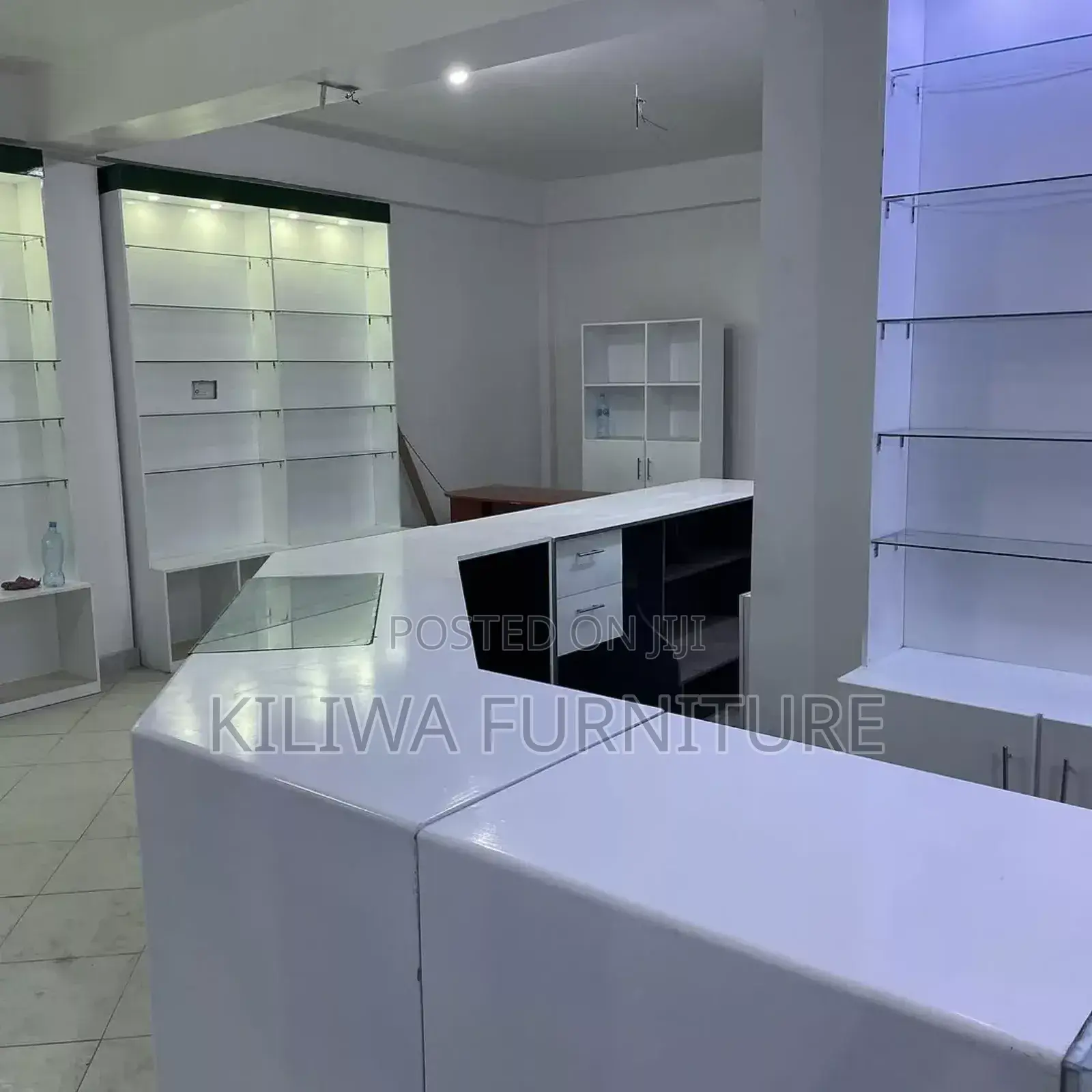 Pharmacy and Cosmetics Design Shelves