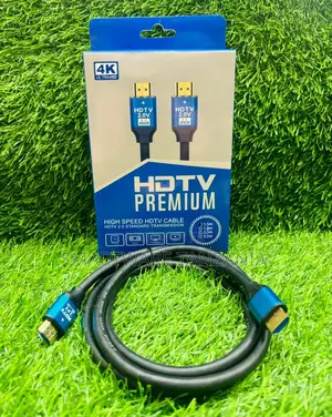 Ultra Hd HDTV Premium High Speed Hdmi Cable, 1.5 Metres, Black/Blue